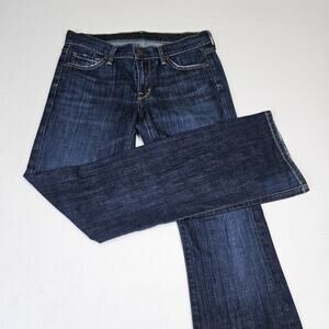 Citizens Of Humanity Womens Dita Bootcut Jean Dark Wash Low Rise Western Blue 27